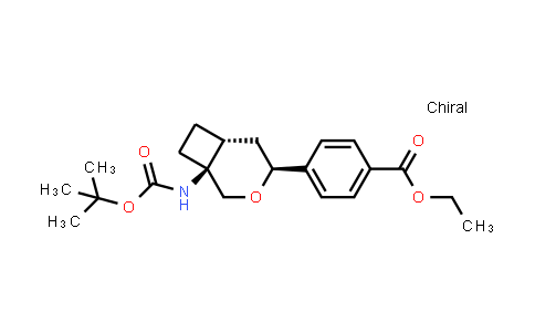 Ethyl rel-4-((1S,4S,6R)-1-((tert-butoxycarbonyl)amino)-3-oxabicyclo[4.2.0]octan-4-YL)benzoate