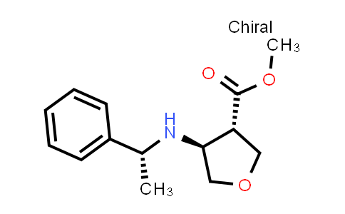 rel-methyl (3S,4S)-4-{[(1R)-1-phenylethyl]amino}oxolane-3-carboxylate