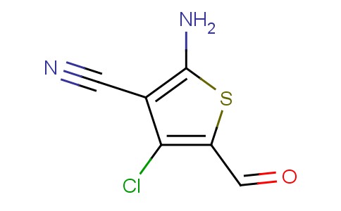 2-Amino-4-chloro-3-cyano-5-formylthiophene 