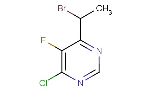 4-(1-bromoethyl)-6-chloro-5-fluoropyrimidine