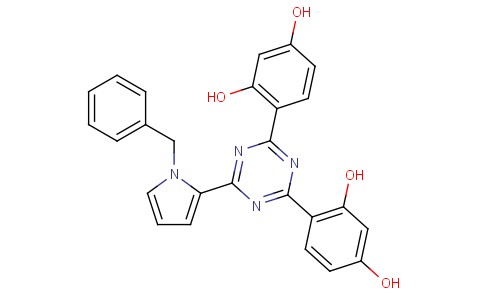 2-(1-Benzyl-1H-pyrrol-2-yl)-4,6-bis(2,4-dihydroxyphenyl)-1,3,5-triazine