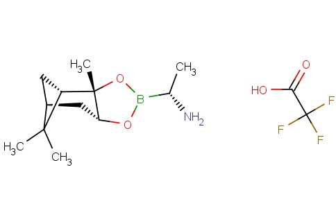 [3AS-[2(S*),3AA,4B,6B,7AA]]-六氢-3A,5,5-三甲基-ALPHA-(1-甲基乙基)-4,6-甲桥-1,3,2-苯并二氧硼烷-2-甲胺三氟乙酸盐