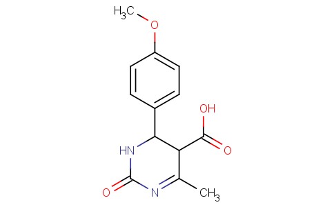1,2,5,6-四氢-6-(4-甲氧基苯基)-4-甲基-2-氧代-5-嘧啶羧酸