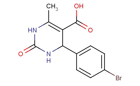 1,2,3,4-Tetrahydro-6-methyl-4-(4-bromophenyl)-2-oxo-5-pyrimidinecarboxylic acid 