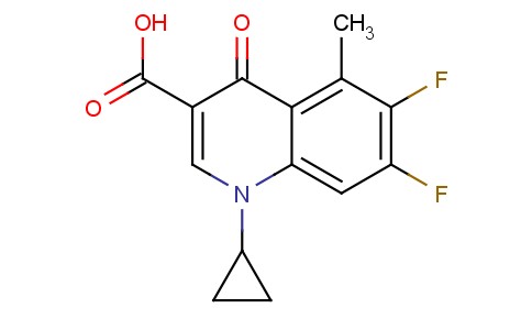 1-Cyclopropyl-6,7-difluoro-5-methyl-4-oxo-3-quinoline carboxylic acid