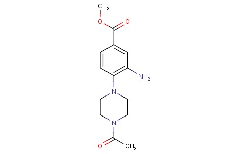 4-(4-Acetyl-1-piperazinyl)-3-amino-benzoic acid methyl ester