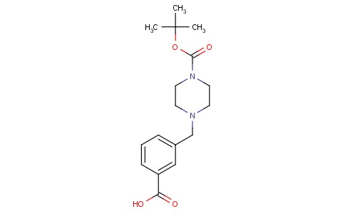 3-(4-叔丁氧基羰酰)哌嗪甲基苯甲酸