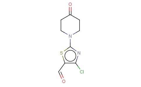 4-Chloro-2-(4-oxo-piperidinyl)-5-thiazolecarboxaldehyde