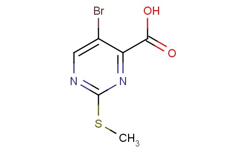 2-甲基巯基-5-溴嘧啶-4-羧酸