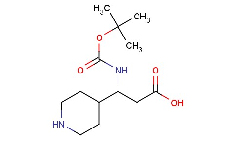 3-(N-Boc-氨基)-3-(4-哌啶基)丙酸