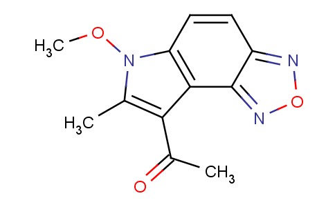 8-Acetyl-6-methoxy-7-methyl-6H-1,2,5-oxadiazolo[3,4-e]indole