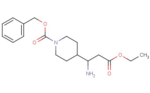 benzyl 4-(1-amino-3-ethoxy-3-oxopropyl)piperidine-1-carboxylate