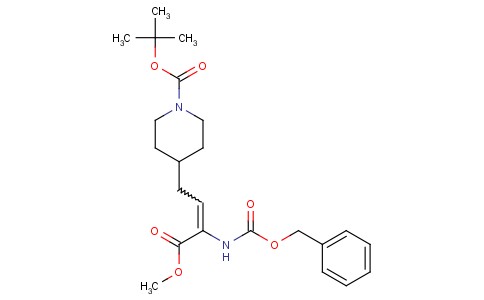 4-(3-CBZ-氨基-3-甲酸甲酯烯丙基)-1-N-BOC-哌啶