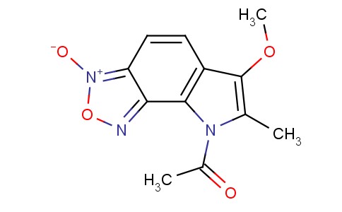 8-Acetyl-6-methoxy-7-methylpyrrolo[2,3-e]benzofurazane-3-oxide