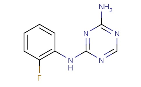 2-Amino-4-(2-fluorophenylamino)-1,3,5-triazine