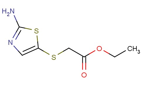 Ethyl 2-(2-aminothiazol-5-ylthio)acetate 