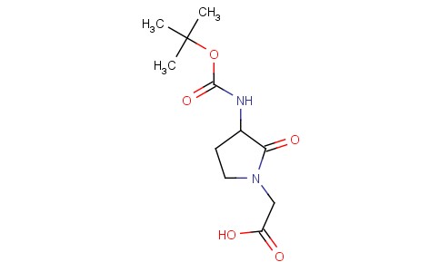 2-(3-(Tert-butoxycarbonylamino)-2-oxopyrrolidin-1-yl)acetic acid