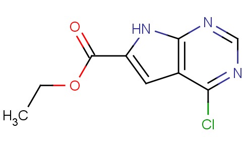 Ethyl 4-chloro-7H-pyrrolo[2,3-d]pyrimidine-6-carboxylate 