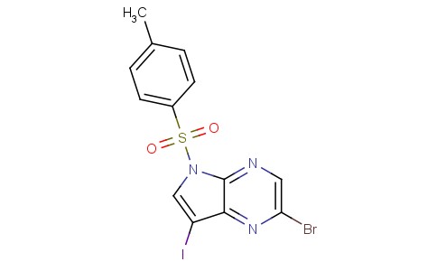 2-Bromo-7-iodo-5-tosyl-5H-pyrrolo[2,3-b]pyrazine