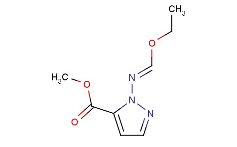 (E)-甲基 1-(乙氧基亞甲胺基)-1H-吡唑-5-羧酸甲酯