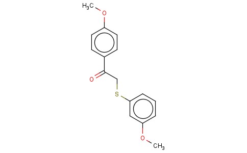4-甲氧基-A-[(3-甲氧基苯基)硫]苯乙酮