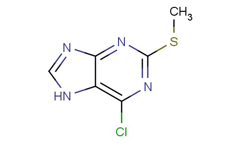 6-Chloro-2-(methylthio)-7H-purine 