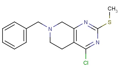7-Benzyl-4-chloro-2-(methylthio)-5,6,7,8-tetrahydropyrido[3,4-d]pyrimidine