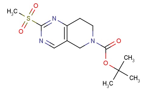 7,8-二氢-2-(甲磺酰基)吡啶并[4,3-D]嘧啶-6(5H)-甲酸叔丁酯