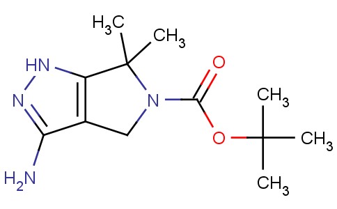 3-氨基-6,6-二甲基吡咯并[3,4-C]吡唑-5(1H,4H,6H)-甲酸叔丁酯