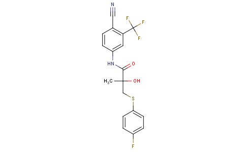 N-[4-氰基-3-(三氟甲基)苯基]-3-(4-氟苯巯基)-2-羟基-2-甲基丙酰胺