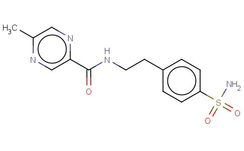 2-[4-氨基磺酰-苯基]-乙基-5-甲基吡嗪甲酰胺