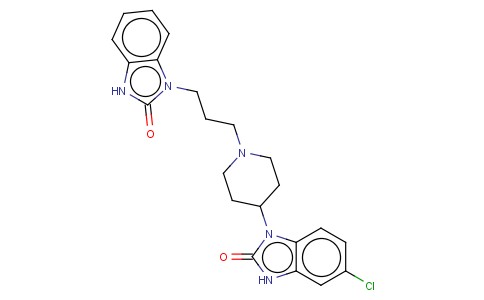 4-(5-Chloro-2-oxo-1-benzimidazolinyl)-1-[3-(2-oxobenzimidazolinyl)propyl]piperidine