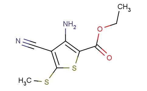 Ethyl 3-amino-4-cyano-5-(methylthio)thiophene-2-carboxylate