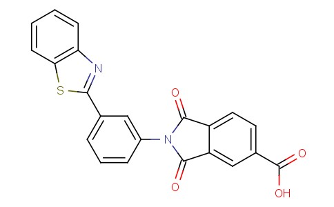 2-(3-(benzo[d]thiazol-2-yl)phenyl)-1,3-dioxoisoindoline-5-carboxylic acid