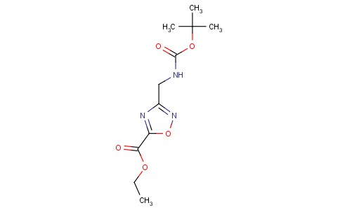 3-((叔丁氧羰基氨基)甲基)-1,2,4-恶二唑-5-羧酸乙酯