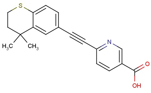 6-[2-(3,4-二氢-4,4-二甲基-2H-1-苯并噻喃-6-基)乙炔基]-3-吡啶甲酸