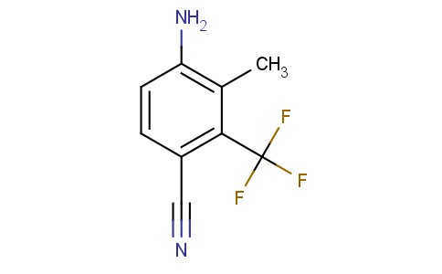 4-amino-3-methyl-2(trifluoromethyl)benzonitrile