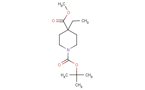 N-叔丁氧羰基-4-乙基哌啶-4-甲酸甲酯