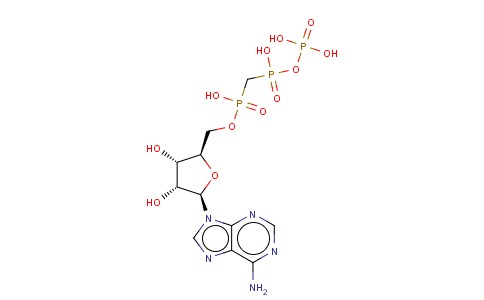 Adenosine, 5'-[hydrogen [[hydroxy(phosphonooxy)phosphinyl]methyl]phosphonate]