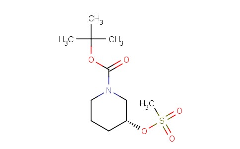 R-1-N-BOC-3-甲磺酰氧基哌啶