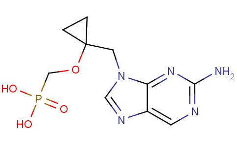 (1-((2-amino-9H-purin-9-yl)methyl)cyclopropoxy)methylphosphonic acid
