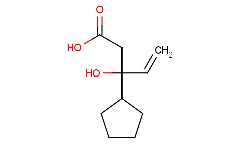 3-Cyclopentyl-3-hydroxy-pent-4-enoic acid