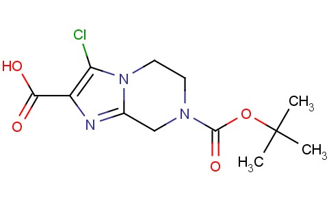 7-(Tert-butoxycarbonyl)-3-chloro-5,6,7,8-tetrahydroimidazo[1,2-a]pyrazine-2-carboxylic acid