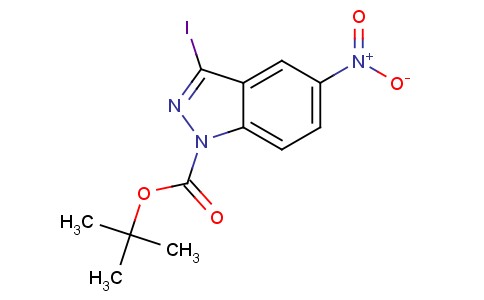 3-碘-5-硝基吲唑-1-羧酸叔丁基酯