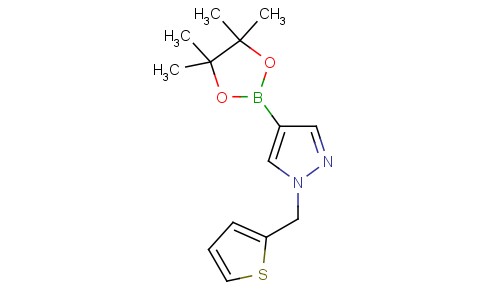 4-(4,4,5,5-tetramethyl-1,3,2-dioxaborolan-2-yl)-1-(thiophen-2-ylmethyl)-1H-pyrazole