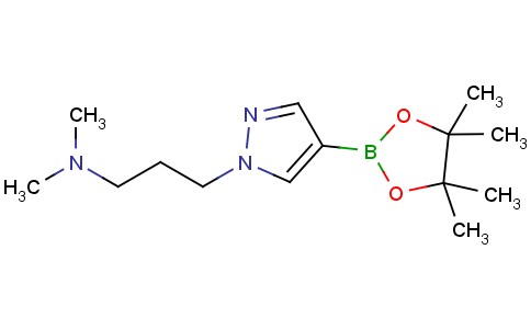 N,N-dimethyl-3-(4-(4,4,5,5-tetramethyl-1,3,2-dioxaborolan-2-yl)-1H-pyrazol-1-yl)propan-1-amine