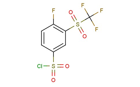 4-Fluoro-3-(trifluoromethylsulfonyl)benzenesulfonyl Chloride