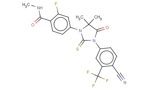 4-[3-[4-氰基-3-(三氟甲基)苯基]-5,5-二甲基-4-氧代-2-硫酮-1-咪唑烷基]-2-氟-N-甲基苯甲酰胺