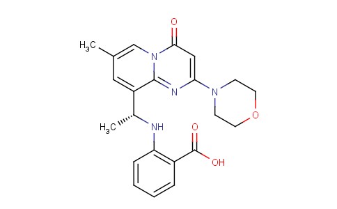 (R)-2-(1-(7-methyl-2-morpholino-4-oxo-4H-pyrido[1,2-a]pyrimidin-9-yl)ethylamino)benzoic acid