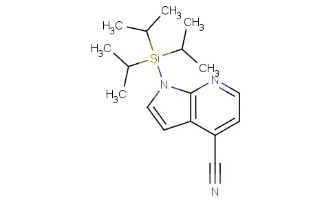 1-[三(1-甲基乙基)硅基]-1H-吡咯并[2,3-B]吡啶-4-甲腈